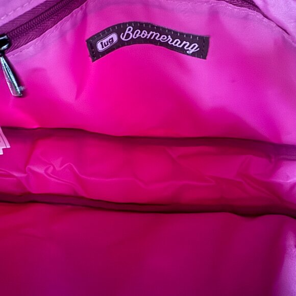NWOT LUG Large Lightweight Purple Boomerang Bag - Picture 9 of 9